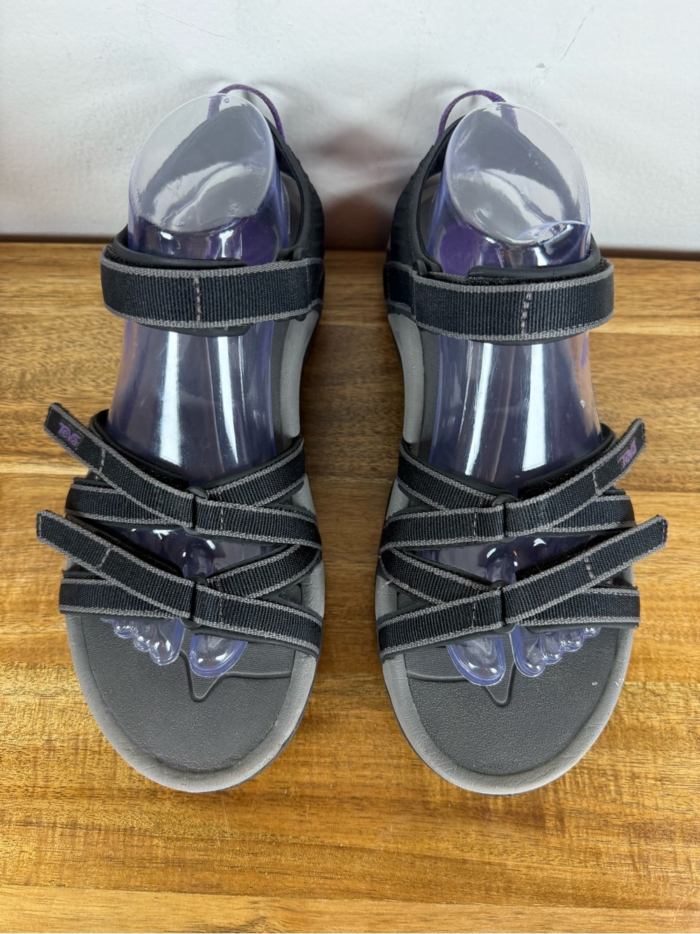 Teva Tirra Water Hiking Sandals Black/Purple Size 9 - Picture 6 of 13
